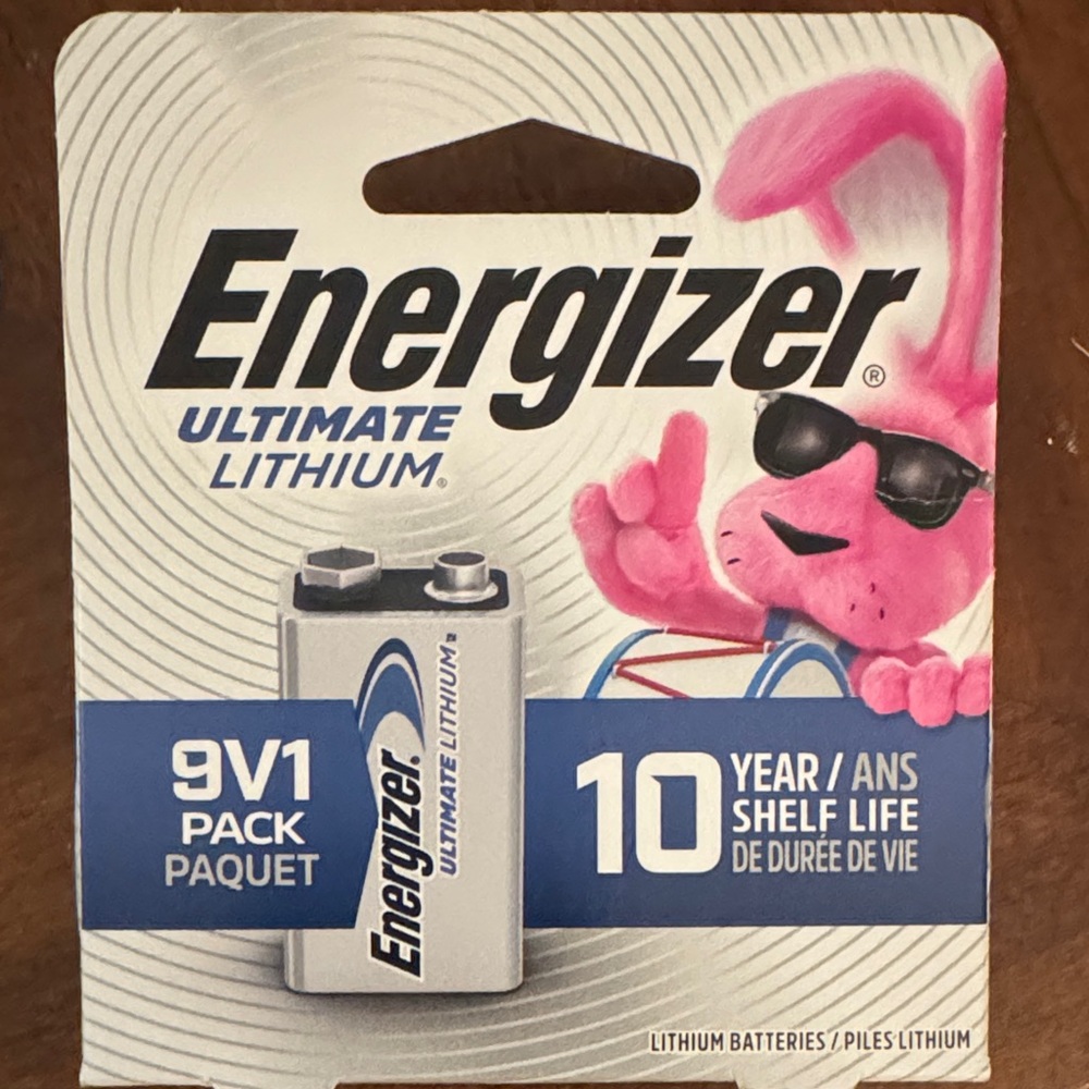 Energizer Ultimate Lithium 9V Battery - Silver